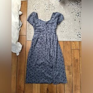 SMOCKED HOLLISTER MIDI DRESS